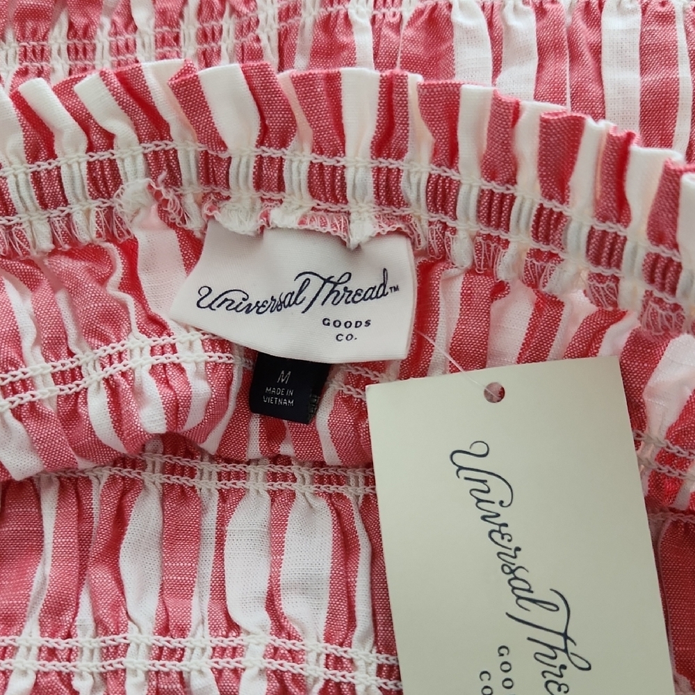 NWT Universal Thread Pink and White Striped Maxi Dress - Picture 3 of 4